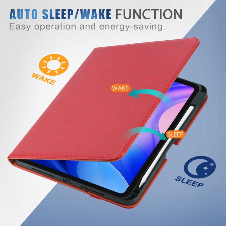 For iPad Pro 11 2024 Front Stand Smart TPU Leather Tablet Case(Red) - iPad Pro 11 2024 Cases by PMC TechLife | Online Shopping South Africa | PMC TechLife | Buy Now Pay Later Mobicred