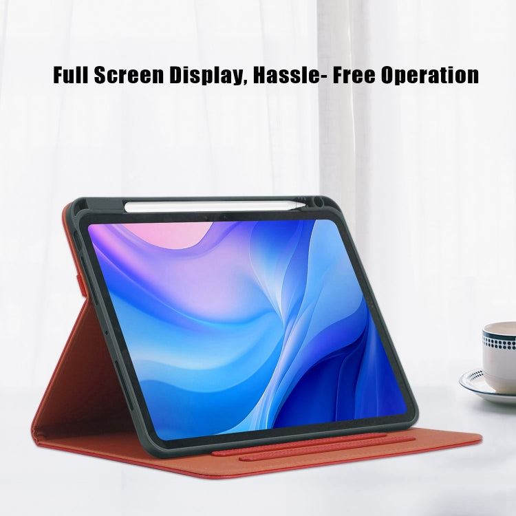 For iPad Pro 11 2024 Front Stand Smart TPU Leather Tablet Case(Red) - iPad Pro 11 2024 Cases by PMC TechLife | Online Shopping South Africa | PMC TechLife | Buy Now Pay Later Mobicred