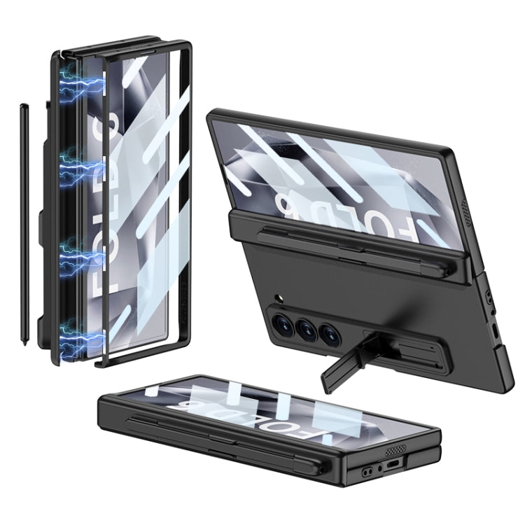 For Samsung Galaxy Z Fold6 GKK Integrated Full Coverage Magnetic Fold Phone Case with Pen Slot, Not Included Pen(Black) - free shipping - PMC Jewellery - Order now!