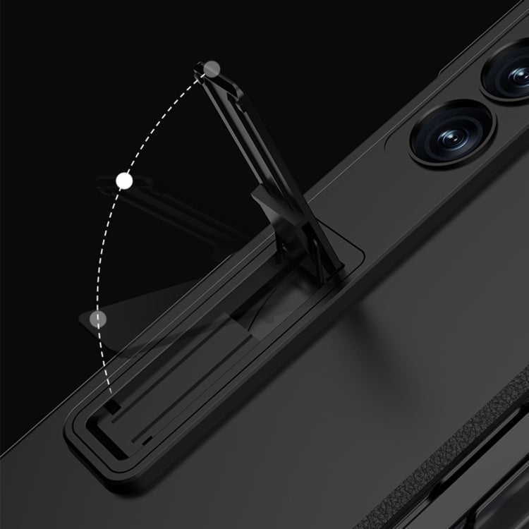For Samsung Galaxy Z Fold6 GKK Integrated Full Coverage Magnetic Fold Phone Case with Pen Slot, Not Included Pen(Black) - free shipping - PMC Jewellery - Order now!