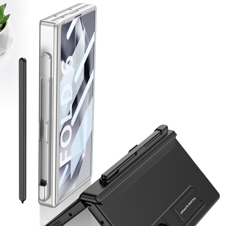 For Samsung Galaxy Z Fold6 GKK Integrated Full Coverage Magnetic Fold Phone Case with Pen Slot, Not Included Pen(Wine Red) - free shipping - PMC Jewellery - Order now!