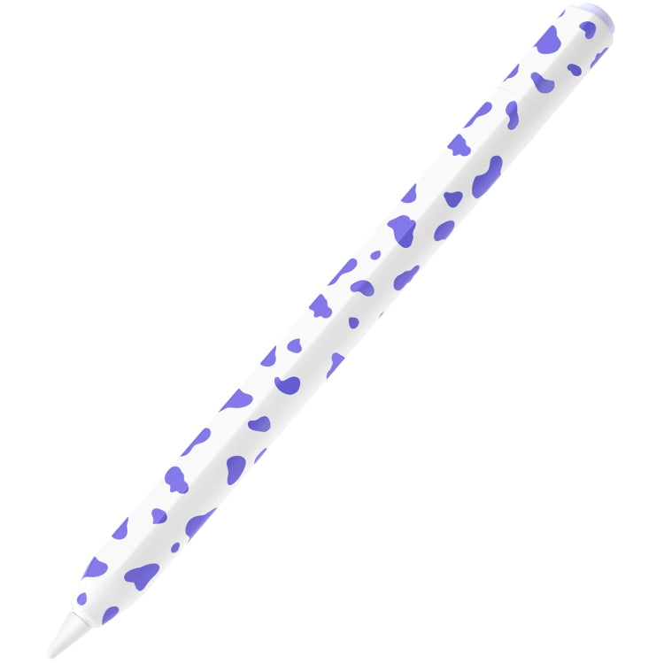 For Apple Pencil USB-C Cow Pattern Stylus Silicone Protective Cover(Purple) - Pencil Accessories by PMC Jewellery | Online Shopping South Africa | PMC Jewellery | Buy Now Pay Later Mobicred
