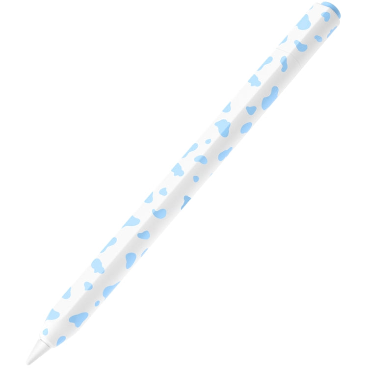 For Apple Pencil USB-C Cow Pattern Stylus Silicone Protective Cover(Blue) - Pencil Accessories by PMC Jewellery | Online Shopping South Africa | PMC Jewellery | Buy Now Pay Later Mobicred