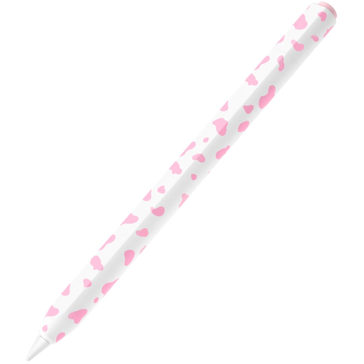 For Apple Pencil USB-C Cow Pattern Stylus Silicone Protective Cover(Pink) - Pencil Accessories by PMC Jewellery | Online Shopping South Africa | PMC Jewellery | Buy Now Pay Later Mobicred