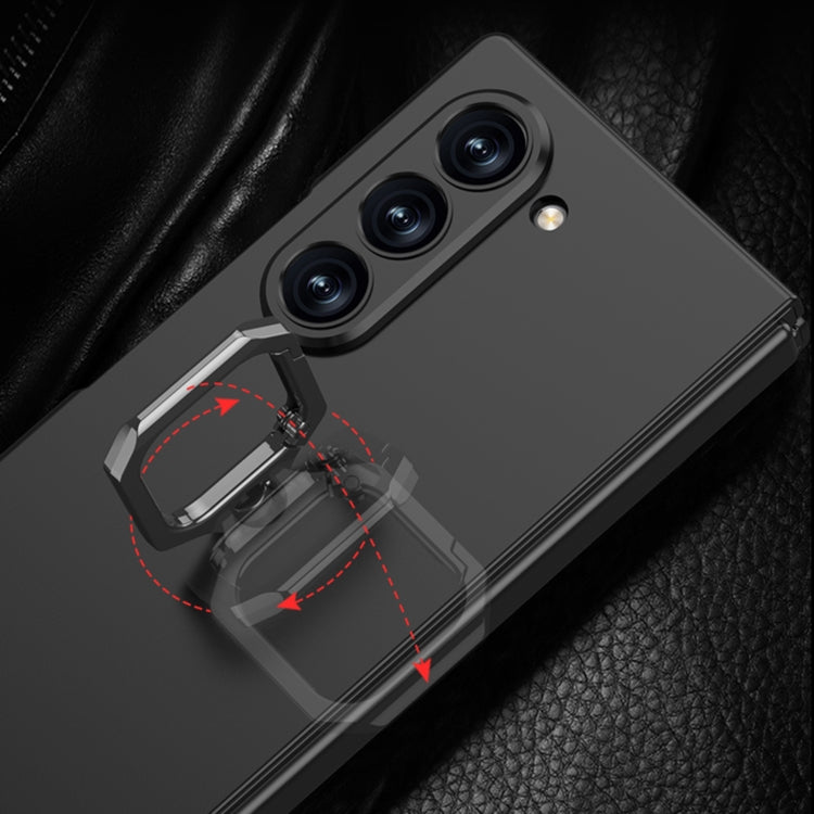 For Samsung Galaxy Z Fold6 GKK Integrated Accurate Hole Ultra-thin Square Ring Holder Phone Case(Silver) - free shipping - PMC Jewellery - Order now!