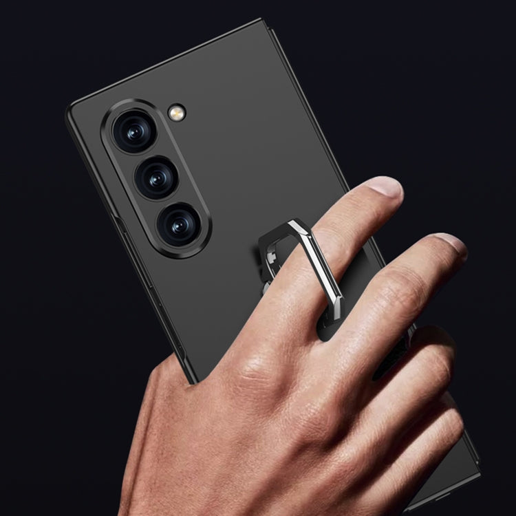 For Samsung Galaxy Z Fold6 GKK Integrated Accurate Hole Ultra-thin Square Ring Holder Phone Case(Silver) - free shipping - PMC Jewellery - Order now!