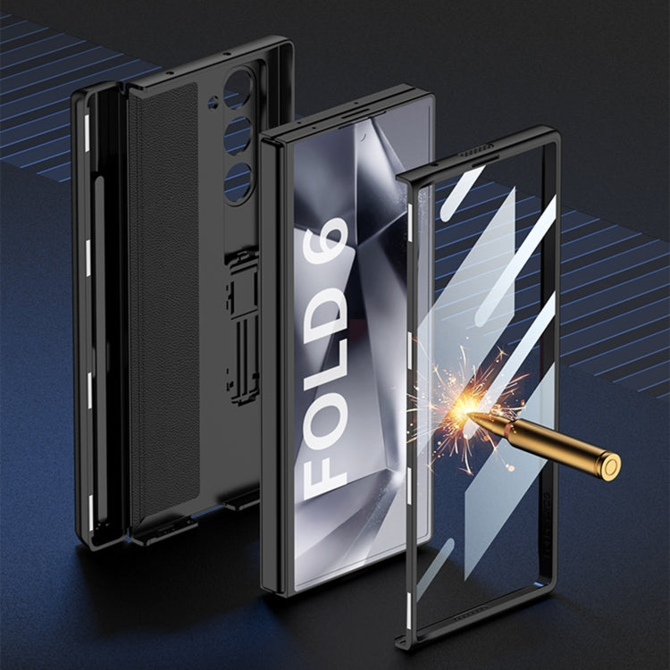 For Samsung Galaxy Z Fold6 GKK Integrated Magnetic Full Coverage Flip Phone Case with Pen Box, Not Included Pen(Night Green) - free shipping - PMC Jewellery - Order now!