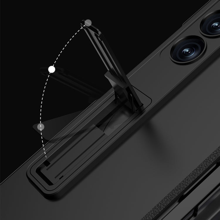 For Samsung Galaxy Z Fold6 GKK Integrated Anti Peep Full Coverage Magnetic Fold Phone Case with Pen Slot, Not Included Pen(Night Green) - free shipping - PMC Jewellery - Order now!