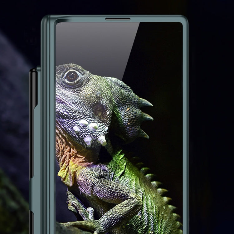 For Samsung Galaxy Z Fold6 GKK Integrated Anti Peep Full Coverage Magnetic Fold Phone Case with Pen Slot, Not Included Pen(Night Green) - free shipping - PMC Jewellery - Order now!