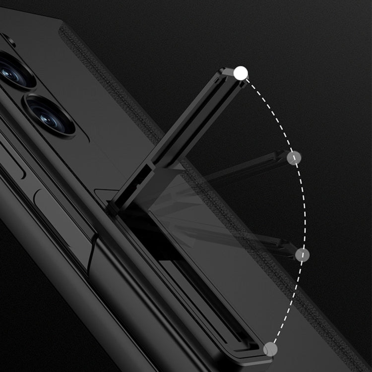 For Samsung Galaxy Z Fold6 GKK Integrated Anti Peep Full Coverage Magnetic Fold Phone Case with Pen Box, Not Included Pen(Silver) - free shipping - PMC Jewellery - Order now!