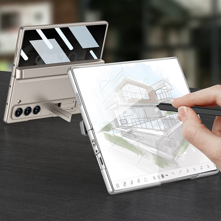 For Samsung Galaxy Z Fold6 GKK Integrated Anti Peep Full Coverage Magnetic Fold Phone Case with Pen Box, Not Included Pen(Silver) - free shipping - PMC Jewellery - Order now!