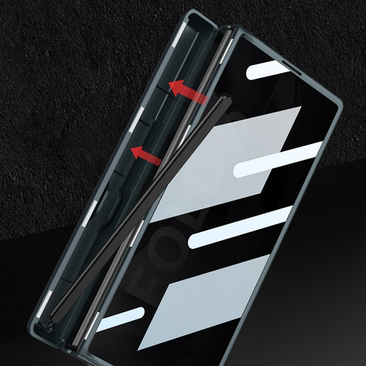 For Samsung Galaxy Z Fold6 GKK Integrated Anti Peep Full Coverage Magnetic Fold Phone Case with Pen Box, Not Included Pen(Silver) - free shipping - PMC Jewellery - Order now!