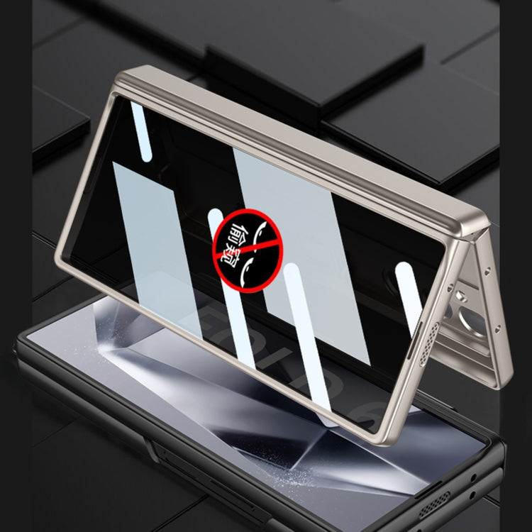 For Samsung Galaxy Z Fold6 GKK Integrated Anti Peep Full Coverage Magnetic Fold Phone Case(Titanium Gray) - free shipping - PMC Jewellery - Order now!
