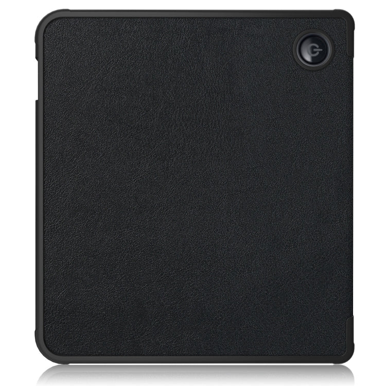 For Kobo Libra Colour 2024 Solid Color Deformation TPU Leather Smart Tablet Case(Black) - Others by PMC Jewellery | Online Shopping South Africa | PMC Jewellery | Buy Now Pay Later Mobicred
