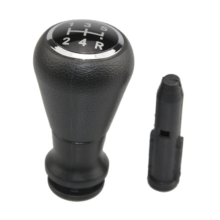 For Citroen C4 / Peugeot 307 Car Gear Lever Knob Leather Gear Shift Knob, with Converter(Black) - Shift Knob by PMC TechLife | Online Shopping South Africa | PMC TechLife | Buy Now Pay Later Mobicred