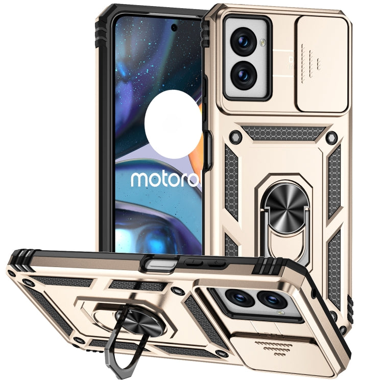 For Motorola Moto G Power 5G 2024 Sliding Camshield Holder Phone Case(Gold) - Motorola Cases by PMC Jewellery | Online Shopping South Africa | PMC Jewellery | Buy Now Pay Later Mobicred