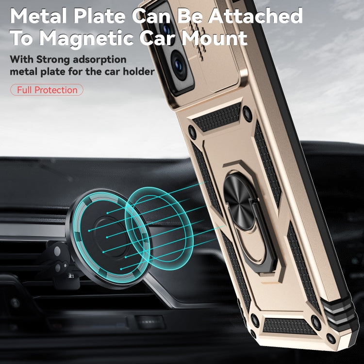 For Motorola Moto G Power 5G 2024 Sliding Camshield Holder Phone Case(Gold) - Motorola Cases by PMC Jewellery | Online Shopping South Africa | PMC Jewellery | Buy Now Pay Later Mobicred