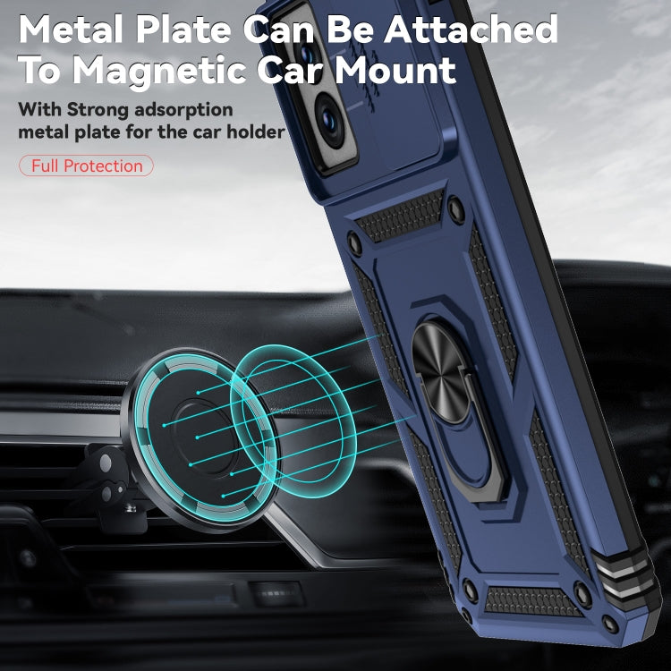 For Motorola Moto G Power 5G 2024 Sliding Camshield Holder Phone Case(Blue) - free shipping - PMC Jewellery - Order now!