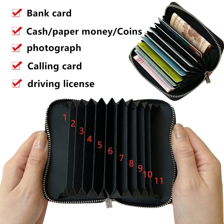 For Google Pixel 6a Solid Color Zipper 11-Card Slots Bag Phone Case with Lanyard(Black) - Google Cases by PMC TechLife | Online Shopping South Africa | PMC TechLife | Buy Now Pay Later Mobicred