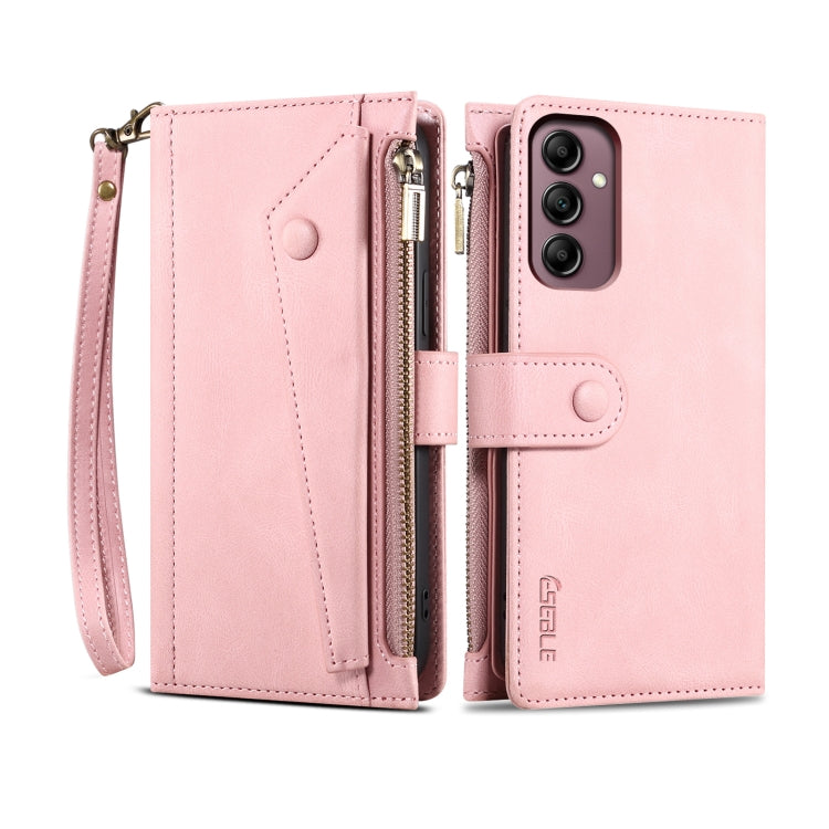 For Samsung Galaxy S24 FE 5G ESEBLE Retro Frosted RFID Flip Leather Phone Case(Rose Gold) - free shipping - PMC Jewellery - Order now!