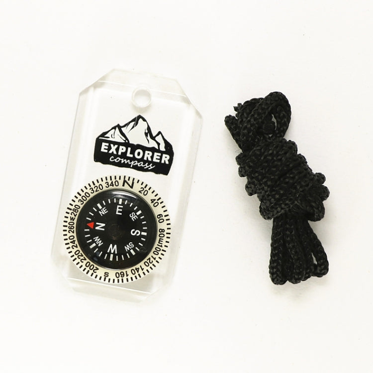 Nisa DC18-1A Acrylic Compass Necklace - Hiking Meter by PMC TechLife | Online Shopping South Africa | PMC TechLife | Buy Now Pay Later Mobicred