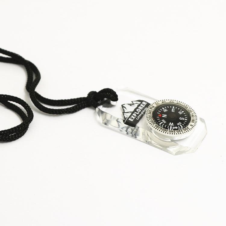 Nisa DC18-1A Acrylic Compass Necklace - Hiking Meter by PMC TechLife | Online Shopping South Africa | PMC TechLife | Buy Now Pay Later Mobicred
