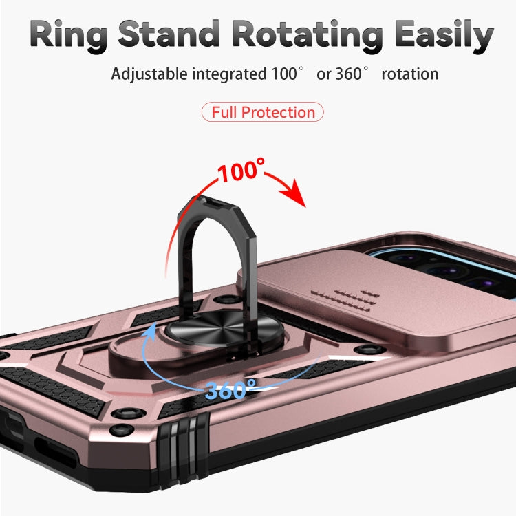 For Google Pixel 9 Sliding Camshield Holder Phone Case(Rose Gold) - Google Cases by PMC TechLife | Online Shopping South Africa | PMC TechLife | Buy Now Pay Later Mobicred