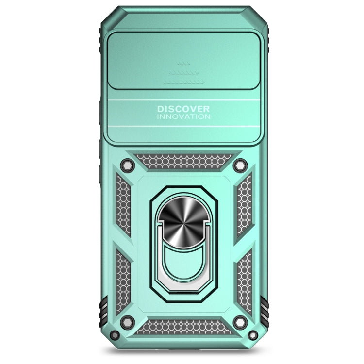 For Google Pixel 9 Pro Sliding Camshield Holder Phone Case(Green) - Google Cases by PMC TechLife | Online Shopping South Africa | PMC TechLife | Buy Now Pay Later Mobicred