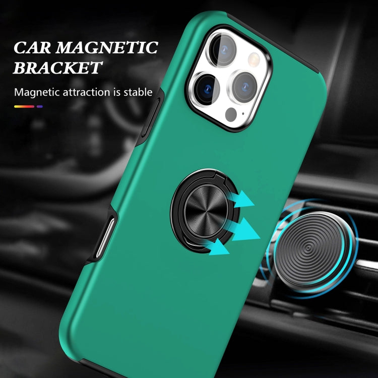 For iPhone 16 Plus Magnetic Ring Holder Phone Case(Dark Green) - iPhone 16 Plus Cases by PMC TechLife | Online Shopping South Africa | PMC TechLife | Buy Now Pay Later Mobicred