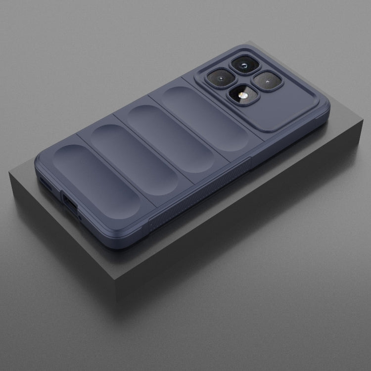 For Redmi K70 Ultra Global Magic Shield TPU + Flannel Phone Case(Dark Blue) - free shipping - PMC Jewellery - Order now!