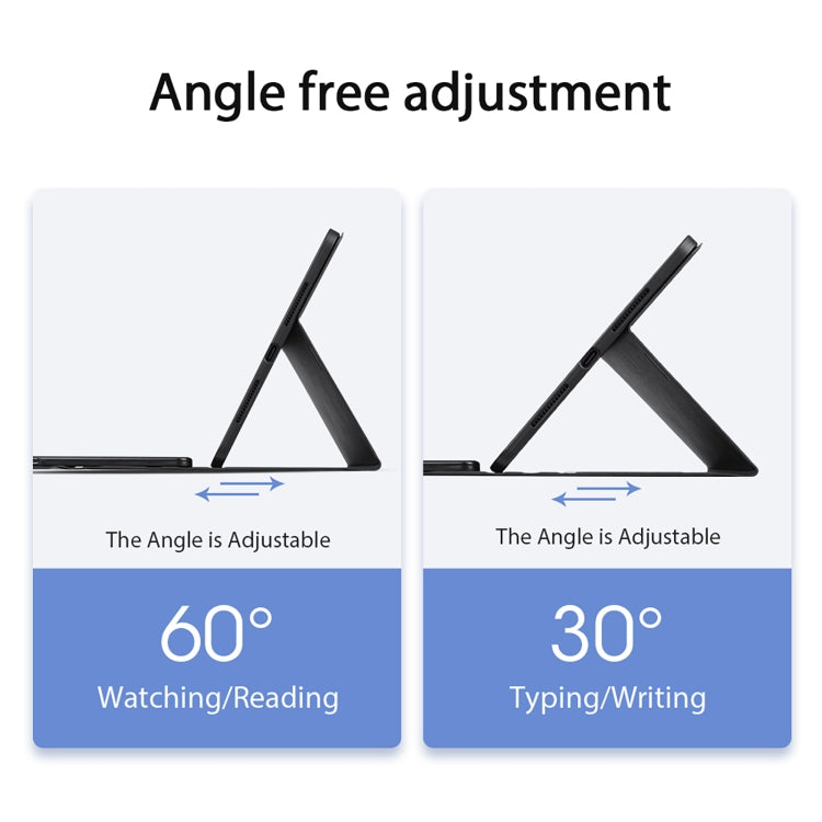 For iPad Pro 11 2024 DUX DUCIS TK Series Wireless Bluetooth Keyboard Tablet Protective Case(Black) - free shipping - PMC TechLife - Order now!