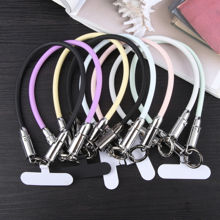 USB-C / Type-C to Type-C Data Cable Phone Anti-lost Short Lanyard, Length: 30cm(Pink Braid) - USB-C & Type-C Cable by PMc TechLife | Online Shopping South Africa | PMc TechLife | Buy Now Pay Later Mobicred