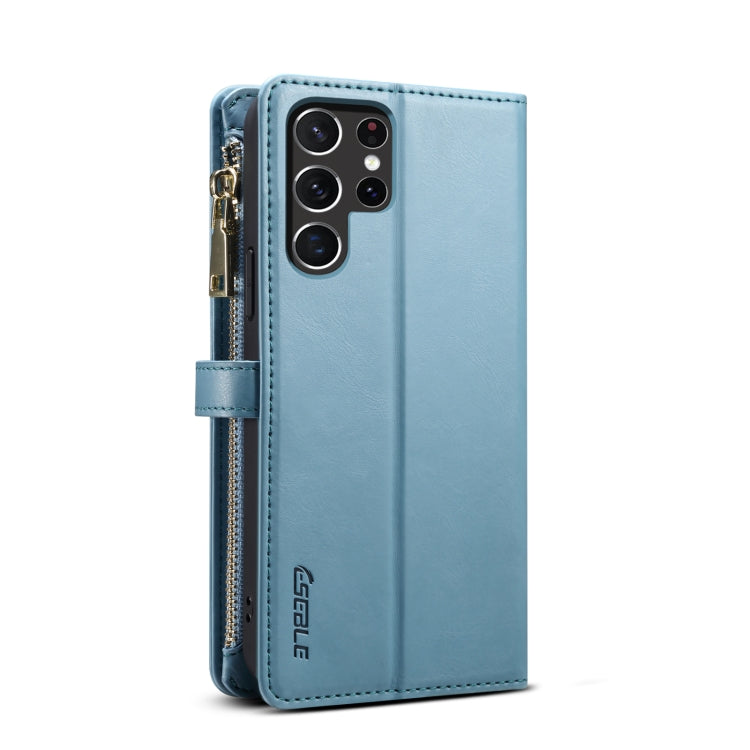 For Samsung Galaxy S25 Ultra 5G ESEBLE Star Series Lanyard Zipper Wallet RFID Leather Case(Blue) - free shipping - PMC Jewellery - Order now!