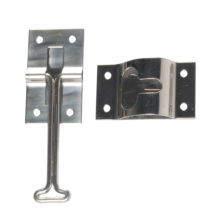 2pcs / Set Vans / RVs / Trucks 4 inch Stainless Steel Door Hook with Screws(Silver) - Booster Cable & Clip by PMC TechLife | Online Shopping South Africa | PMC TechLife | Buy Now Pay Later Mobicred