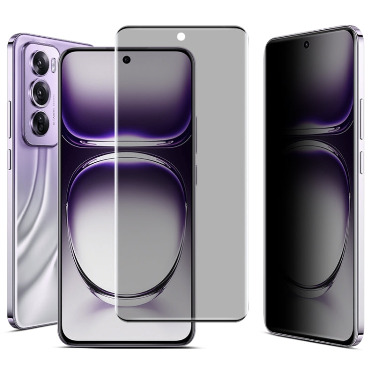 For OPPO Reno12 Pro Global imak No Edge Version 3D Curved Privacy Full Screen Tempered Glass Film - OPPO Tempered Glass by imak | Online Shopping South Africa | PMC Jewellery | Buy Now Pay Later Mobicred
