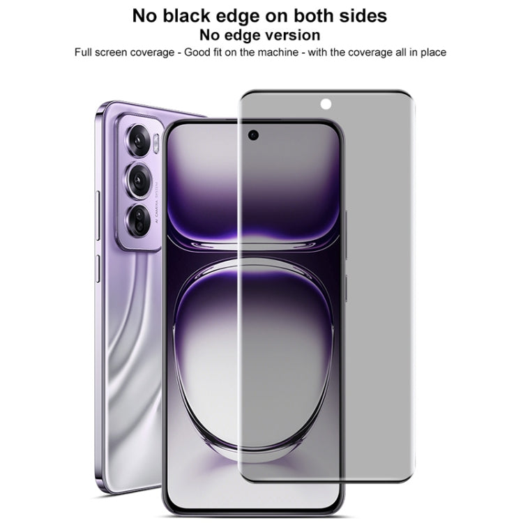 For OPPO Reno12 Pro Global imak No Edge Version 3D Curved Privacy Full Screen Tempered Glass Film - OPPO Tempered Glass by imak | Online Shopping South Africa | PMC Jewellery | Buy Now Pay Later Mobicred