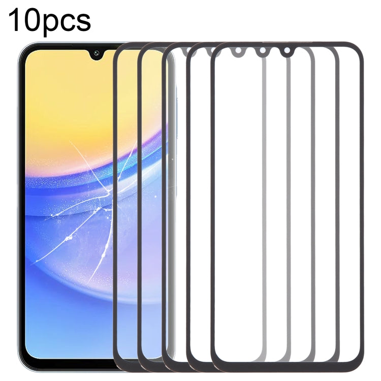 For Samsung Galaxy A15 5G SM-A156B 10pcs Front Screen Outer Glass Lens with OCA Optically Clear Adhesive - free shipping - PMc TechLife - Order now!