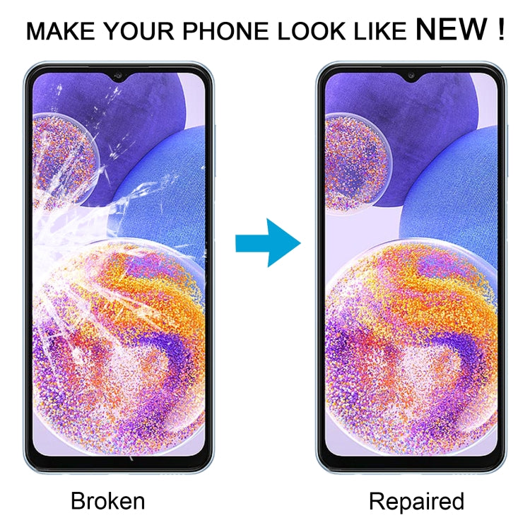 For Samsung Galaxy A23 4G SM-A235F 10pcs Front Screen Outer Glass Lens with OCA Optically Clear Adhesive - free shipping - PMc TechLife - Order now!