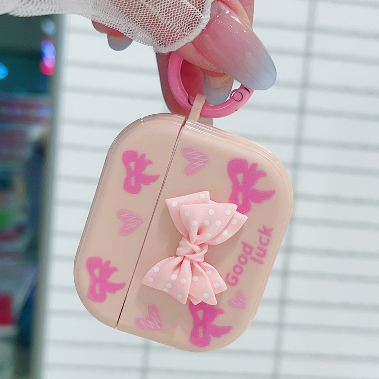 For AirPods Pro 2 3D Dot Bowknot Bluetooth Earphone Protective Case(Blue) - For AirPods Pro 2 by PMC Jewellery | Online Shopping South Africa | PMC Jewellery | Buy Now Pay Later Mobicred