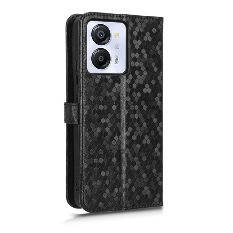 For Blackview Oscal Modern 8 / Color 8 Honeycomb Dot Texture Leather Phone Case(Black) - More Brand by PMC TechLife | Online Shopping South Africa | PMC TechLife | Buy Now Pay Later Mobicred