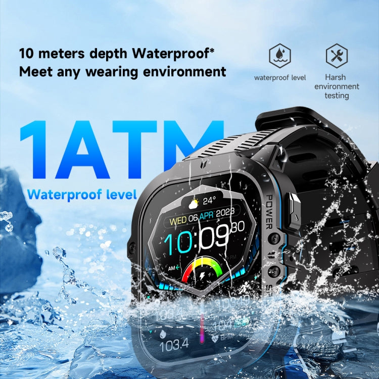 LEMFO C26 1.96 inch Sport Smart Watch, Support Bluetooth Call / Message Notification / Heart Rate / Blood Pressure Health Monitor(Orange) - free shipping - PMC TechLife - Order now!