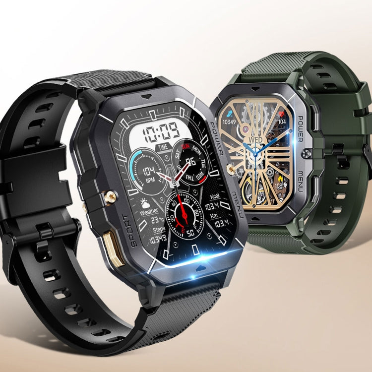 LEMFO C28 2.02 inch Sport Smart Watch, Support Bluetooth Call / Sleep / Blood Oxygen / Heart Rate / Blood Pressure Health Monitor(Black) - free shipping - PMC TechLife - Order now!