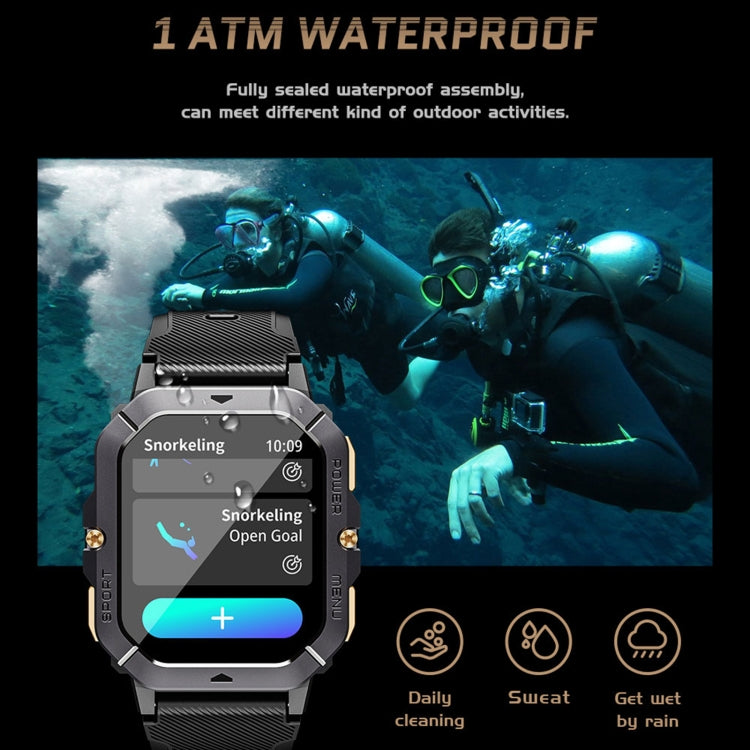 LEMFO C28 2.02 inch Sport Smart Watch, Support Bluetooth Call / Sleep / Blood Oxygen / Heart Rate / Blood Pressure Health Monitor(Green) - free shipping - PMC TechLife - Order now!