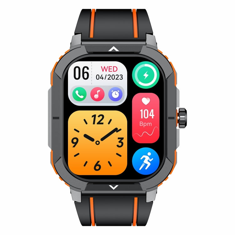 LEMFO HK56 2.06 inch BT5.3 IP68 Sport Smart Watch, Support Bluetooth Call / Message Notification / Heart Rate / Blood Pressure Health Monitor(Orange) - free shipping - PMC TechLife - Order now!