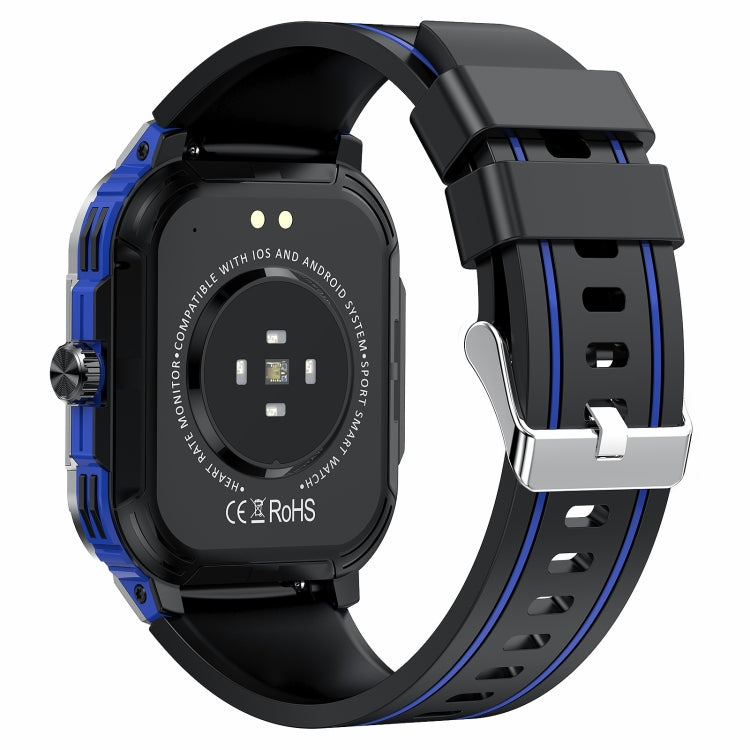 LEMFO HK56 2.06 inch BT5.3 IP68 Sport Smart Watch, Support Bluetooth Call / Message Notification / Heart Rate / Blood Pressure Health Monitor(Blue) - free shipping - PMC TechLife - Order now!