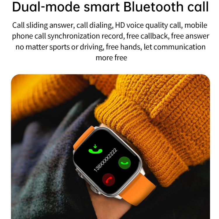 LEMFO HK95 1.952 inch BT5.0 IP68 Sport Smart Watch, Support Bluetooth Call / Sleep / Blood Oxygen / Heart Rate / Blood Pressure Health Monitor(Silver) - free shipping - PMC TechLife - Order now!