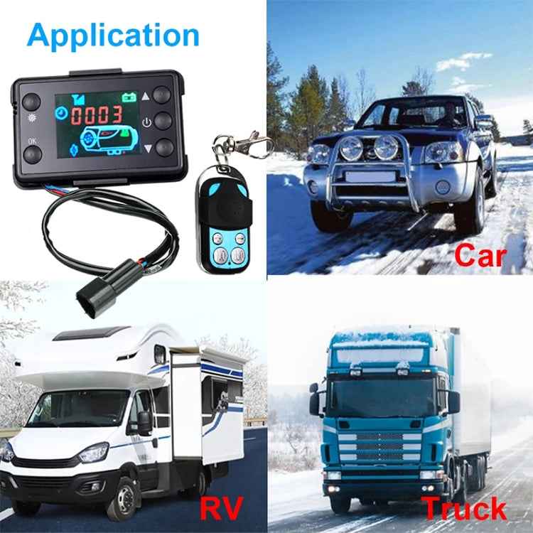 Car 12V / 24V Parking Heater LCD Monitor Switch with Remote Controller(Black) - Engine Fittings by PMC TechLife | Online Shopping South Africa | PMC TechLife | Buy Now Pay Later Mobicred