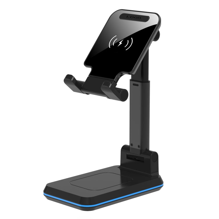 T6 2 in 1 Portable Folding Stand Wireless Charging, Style:Single Charge(Black) - Wireless Charger by PMC Jewellery | Online Shopping South Africa | PMC Jewellery | Buy Now Pay Later Mobicred