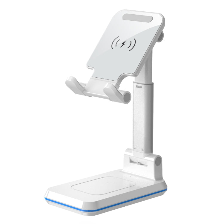 T6 2 in 1 Portable Folding Stand Wireless Charging, Style:Single Charge(White) - Wireless Charger by PMC Jewellery | Online Shopping South Africa | PMC Jewellery | Buy Now Pay Later Mobicred