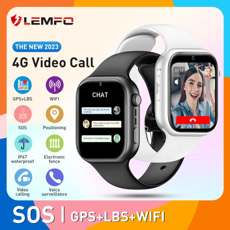 LEMFO K20 1.81 inch Children Sport Smart Watch, Support Video Call / Message Notification / GPS / WiFi / AI(Black) - Smart Watches by LEMFO | Online Shopping South Africa | PMC TechLife | Buy Now Pay Later Mobicred